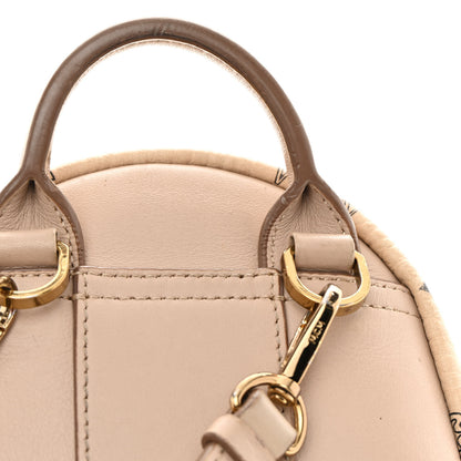 MCM Visetos Side Stud X-Mini Stark Bebe Boo Backpack Beige 16 of 22