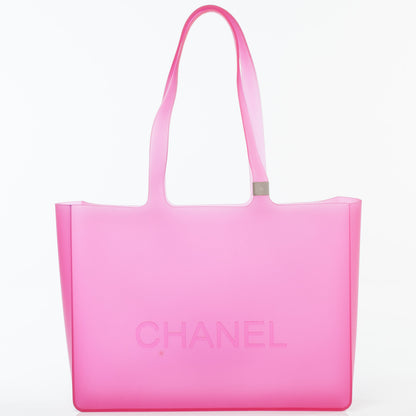 Chanel Jelly Rubber Large Tote Pink 1 of 7