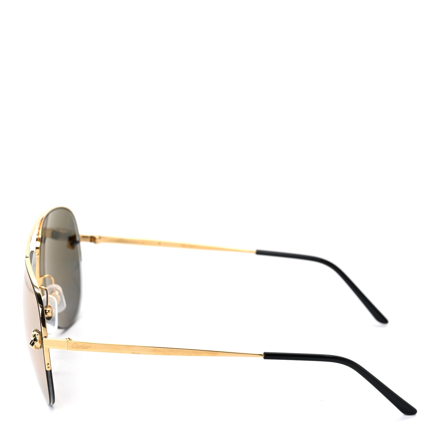 Cartier Panthere De Cartier Aviator Sunglasses Gold 3 of 6