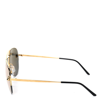 Cartier Panthere De Cartier Aviator Sunglasses Gold 3 of 6