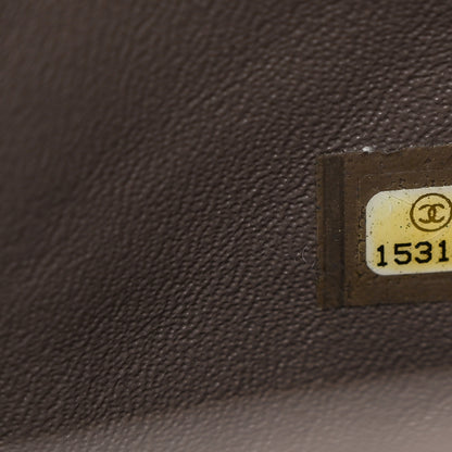 Chanel Patent Quilted Clutch with Chain Flap Grey 7 of 12