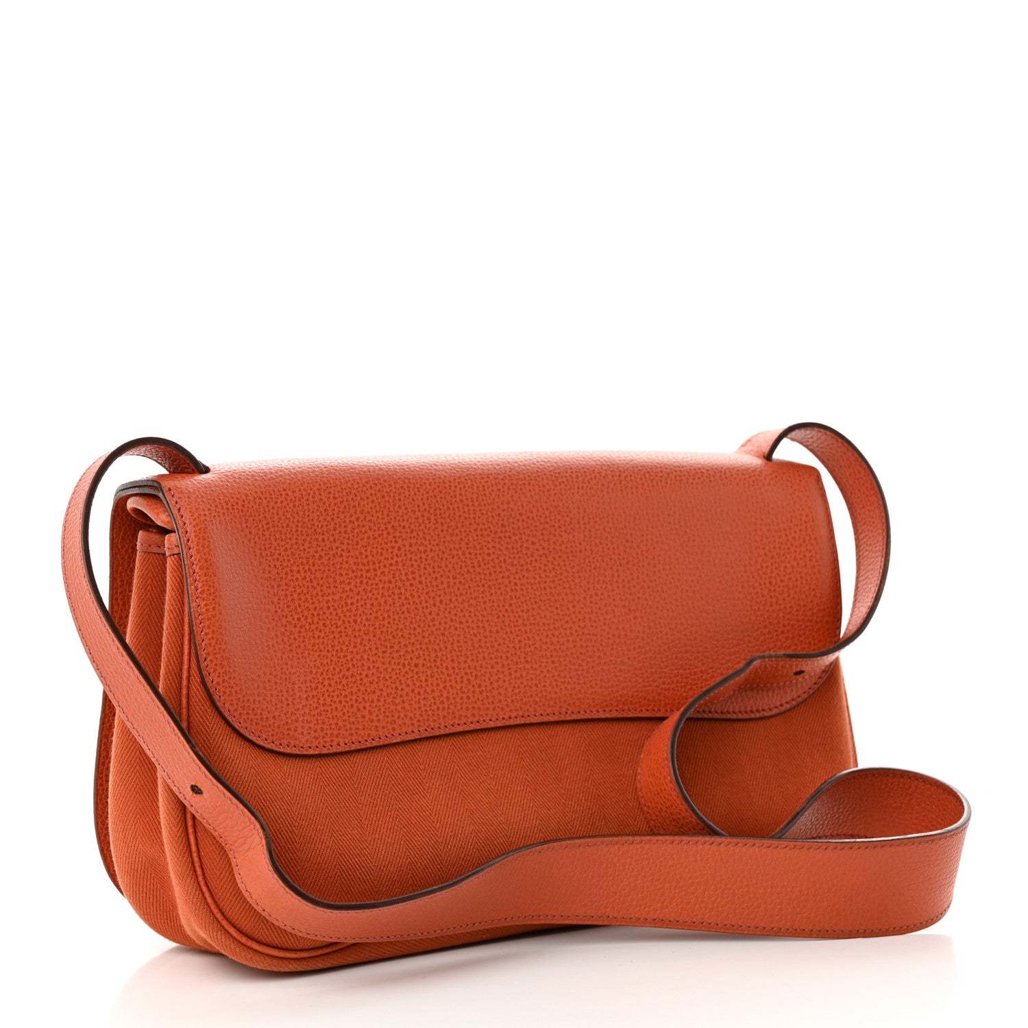 Hermes Vache Liegee Toile Sac Colorado MM Potiron 3 of 16
