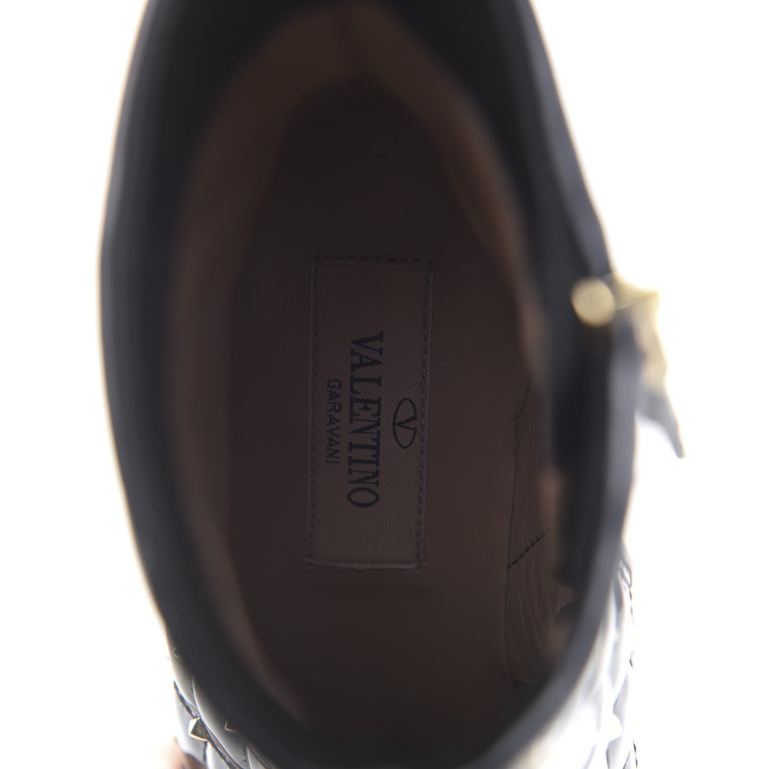 Valentino Garavani Patent Rockstud Spike Court Ankle Booties 35.5 Black 6 of 8