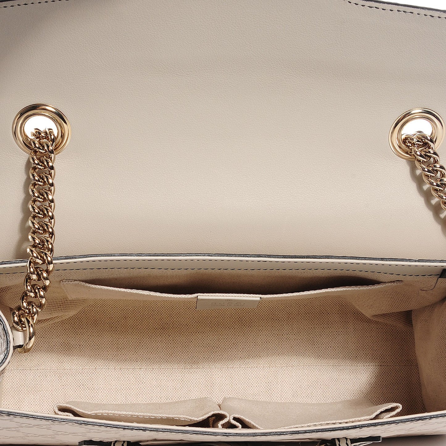 Guccisima Medium Emily Chain Shoulder Bag Off White