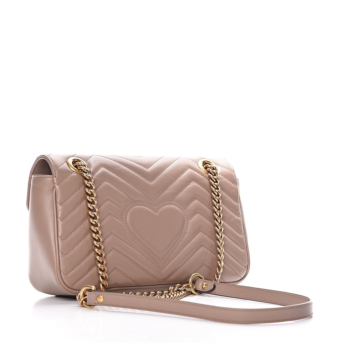 Calfskin Matelasse Small GG Marmont Shoulder Bag Porcelain Rose