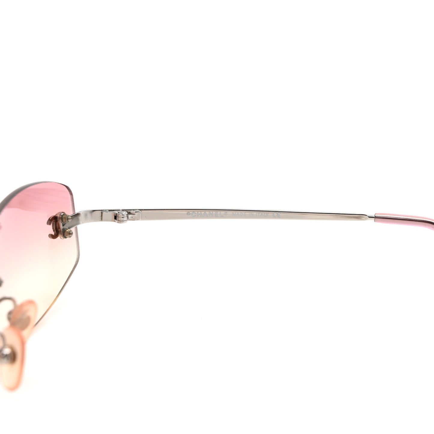 Metal CC Logo Sunglasses 4002 Pink