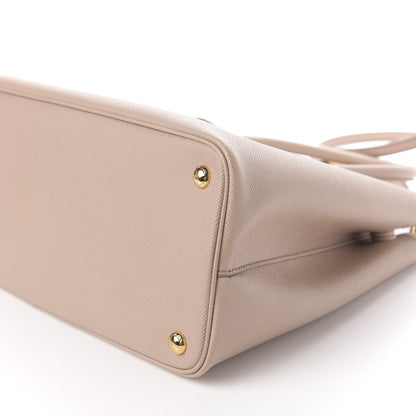 Prada Saffiano Cuir Medium Double Bag Cammeo Rosa 12 of 16