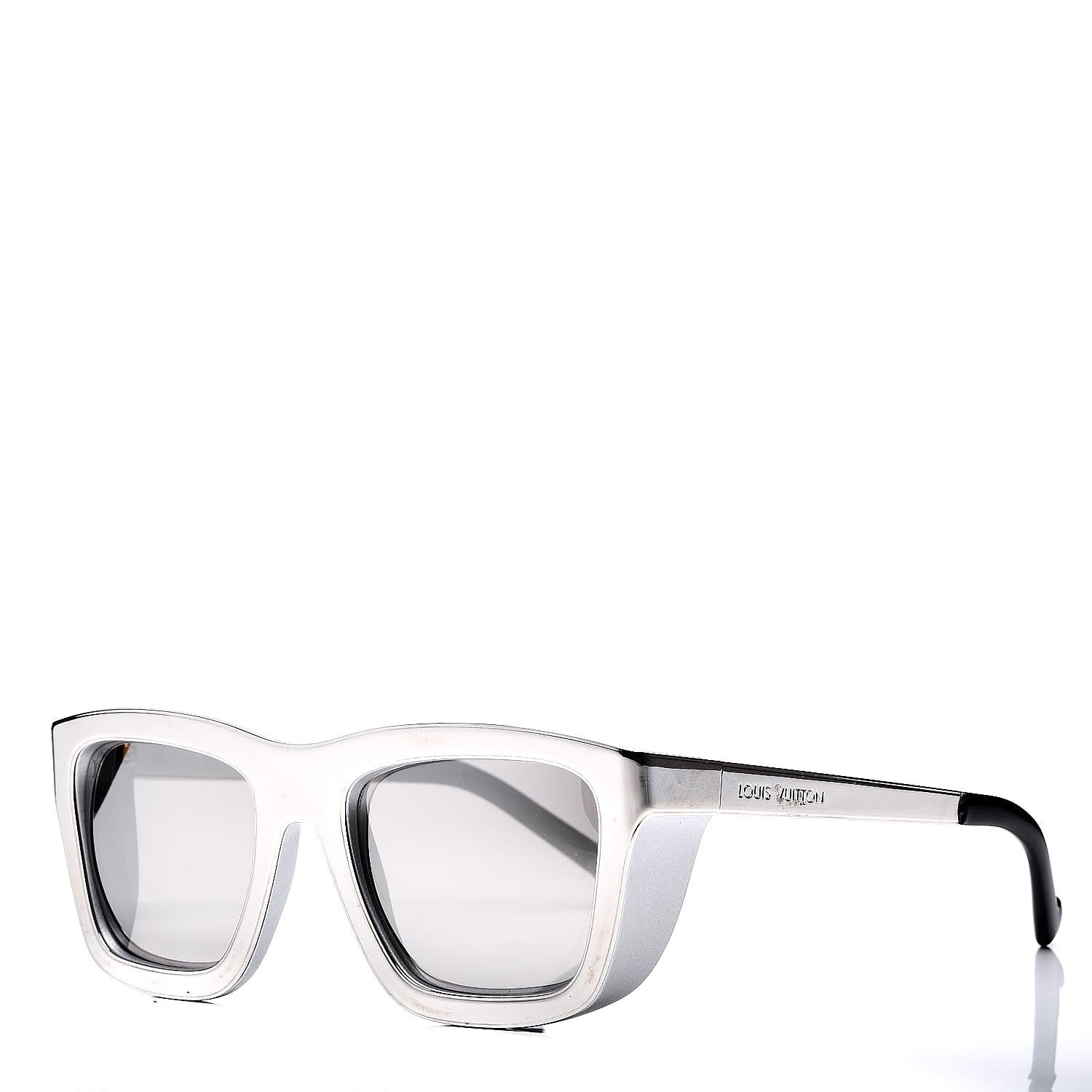Louis Vuitton Mirrored Sunglasses Z0751W Silver 1 of 10