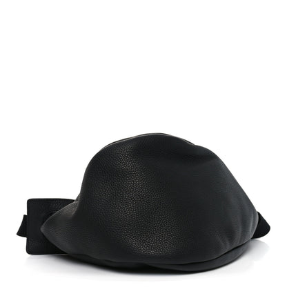 The Row Grained Calfskin Large Slouchy Banana Bag Black 4 of 10