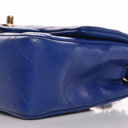 Chanel Lambskin Quilted Mini Rectangular Flap Blue 10 of 13