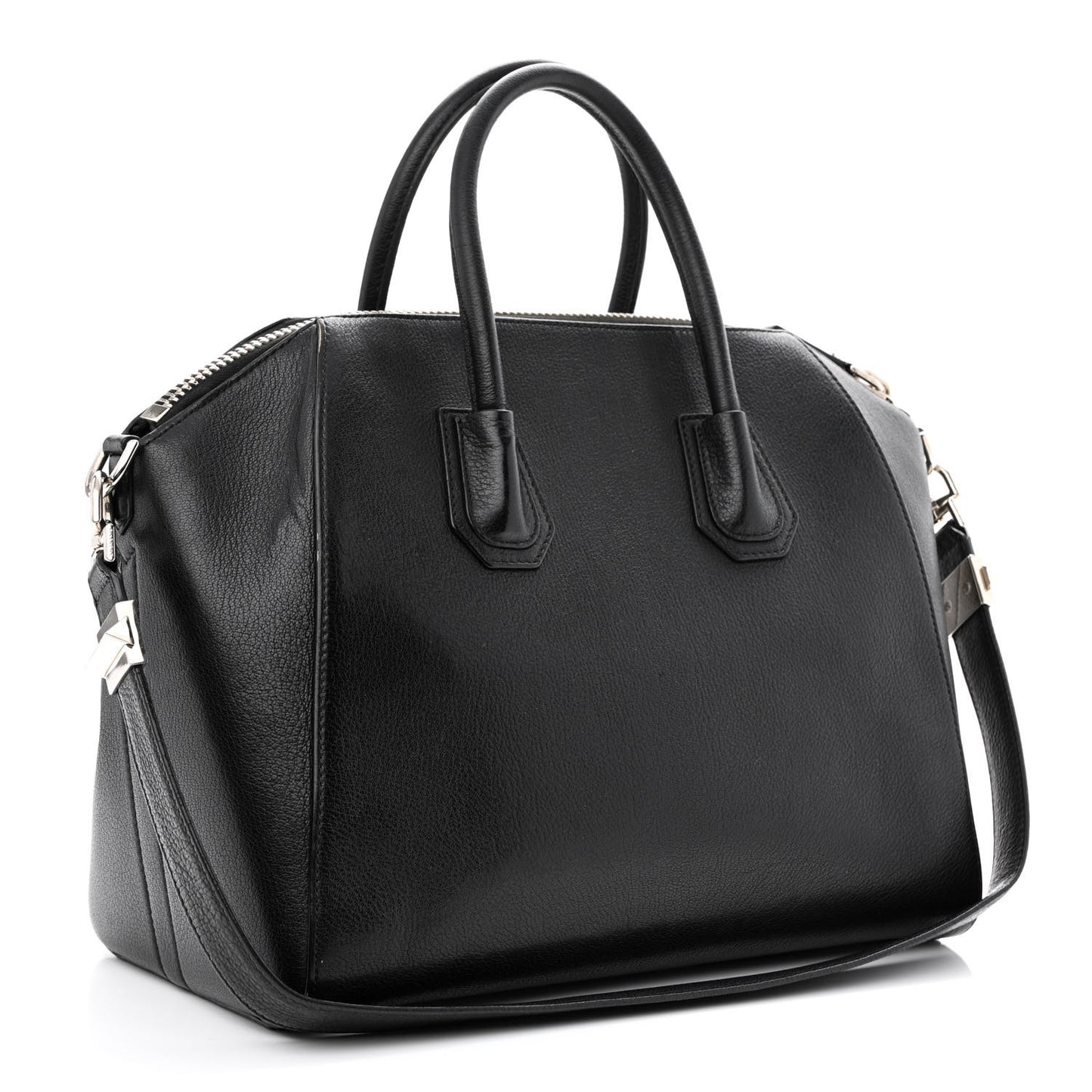 Sugar Goatskin Medium Antigona Black