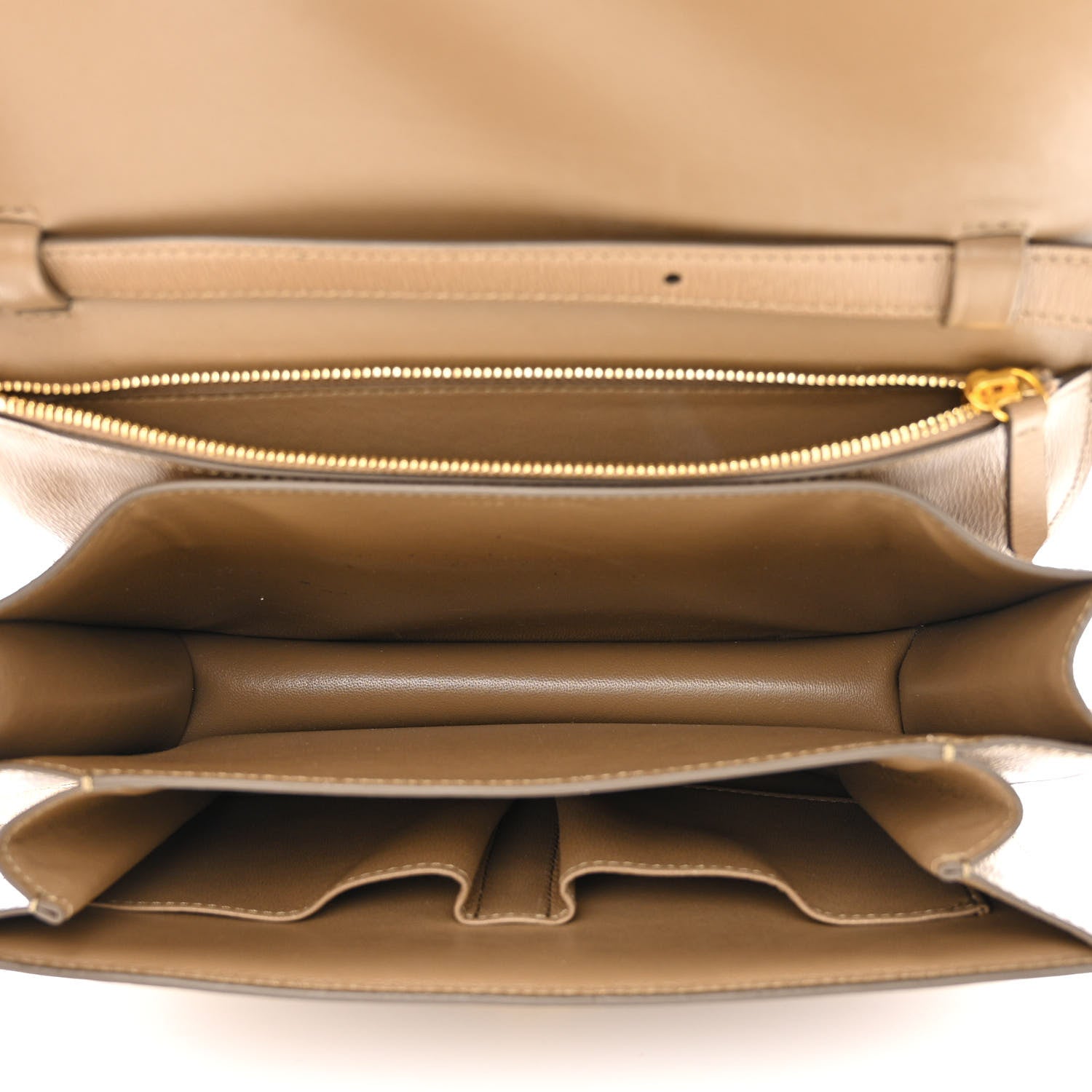 Celine Liege Calfskin Medium Classic Box Flap Bag Taupe 5 of 14