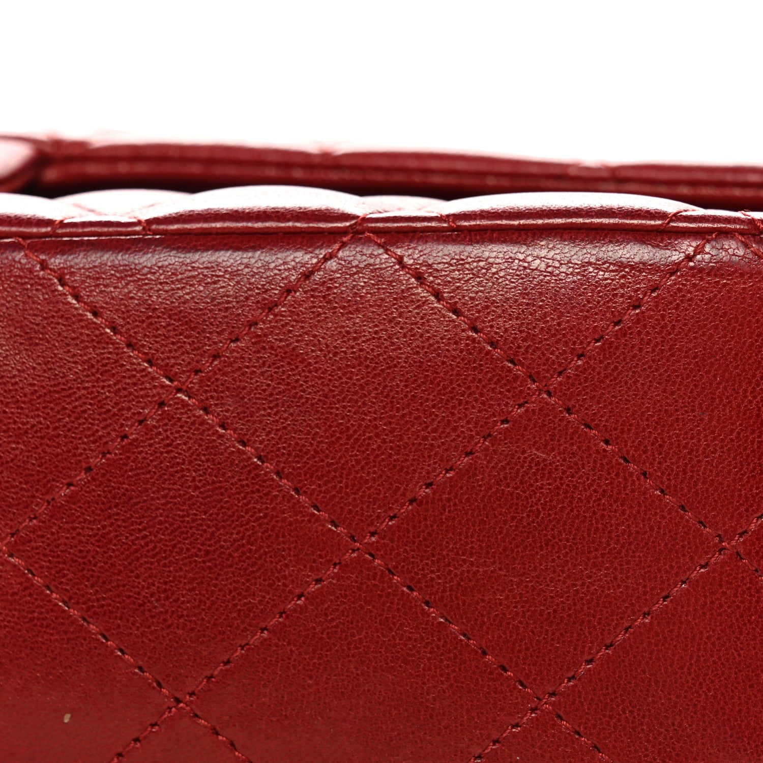 Chanel Lambskin Quilted Medium Double Flap Red 14 of 14