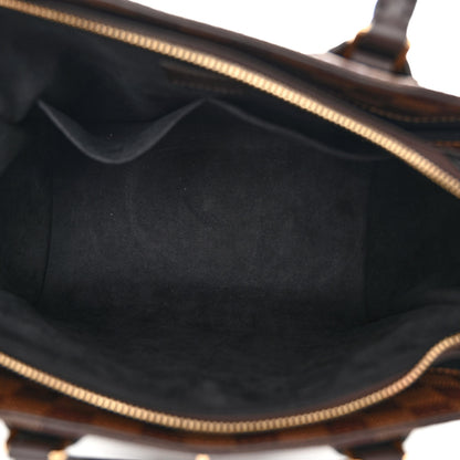 Louis Vuitton Cuir Taurillon Damier Ebene Normandy Black 6 of 10