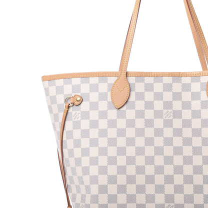 Louis Vuitton Damier Azur Neo Neverfull MM Rose Ballerine 8 of 11