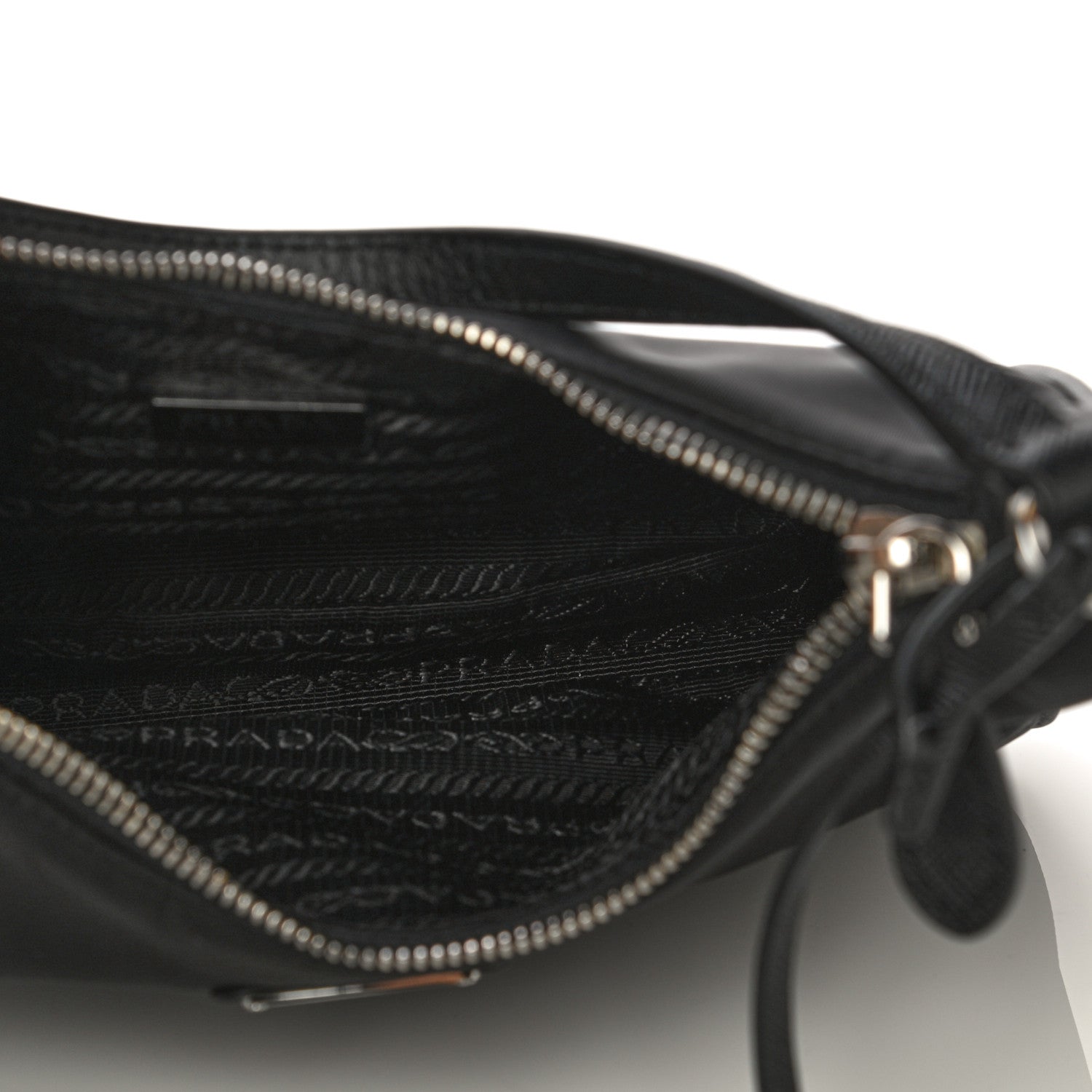 Prada Tessuto Nylon Saffiano Mini Re-Edition 2005 Bag Black 7 of 10