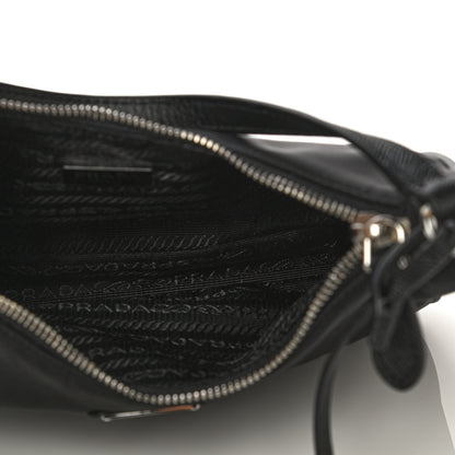 Prada Tessuto Nylon Saffiano Mini Re-Edition 2005 Bag Black 7 of 10