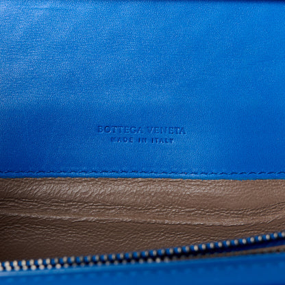 Bottega Veneta Nappa Intrecciato Continental Flap Wallet Blue 6 of 8