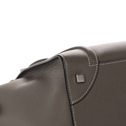 Celine Drummed Calfskin Mini Luggage Souris 10 of 12