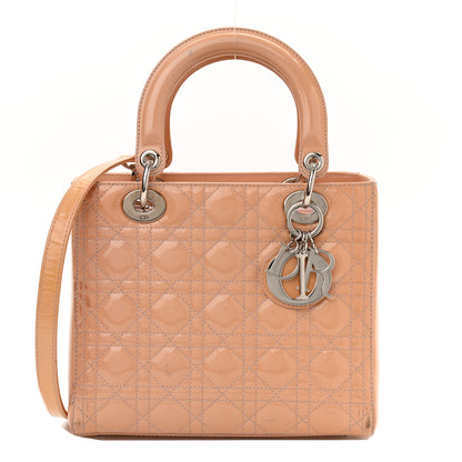 Christian Dior Patent Cannage Medium Lady Dior Light Pink 1 of 18