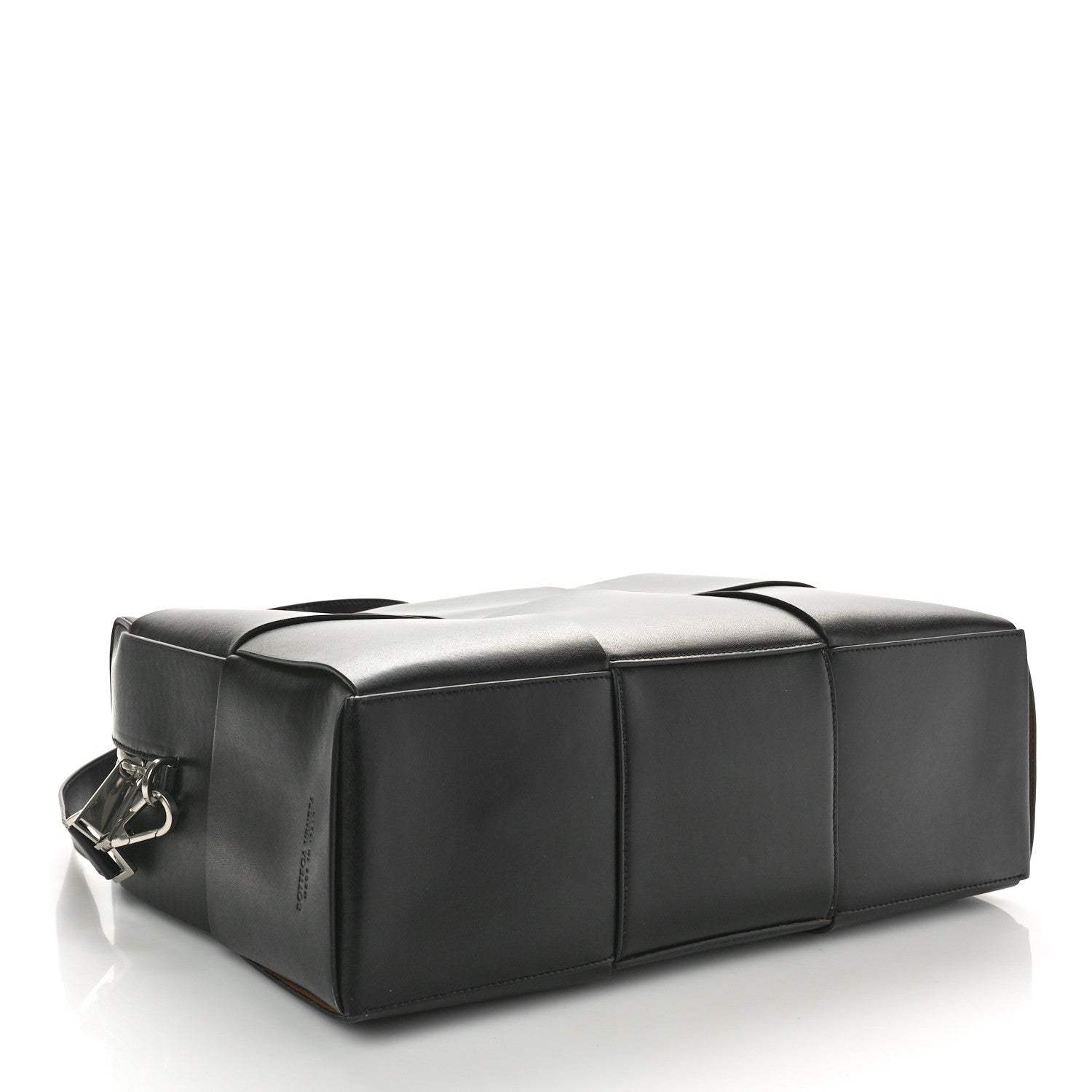 Bottega Veneta Calfskin Maxi Intrecciato Arco Briefcase Black 4 of 12