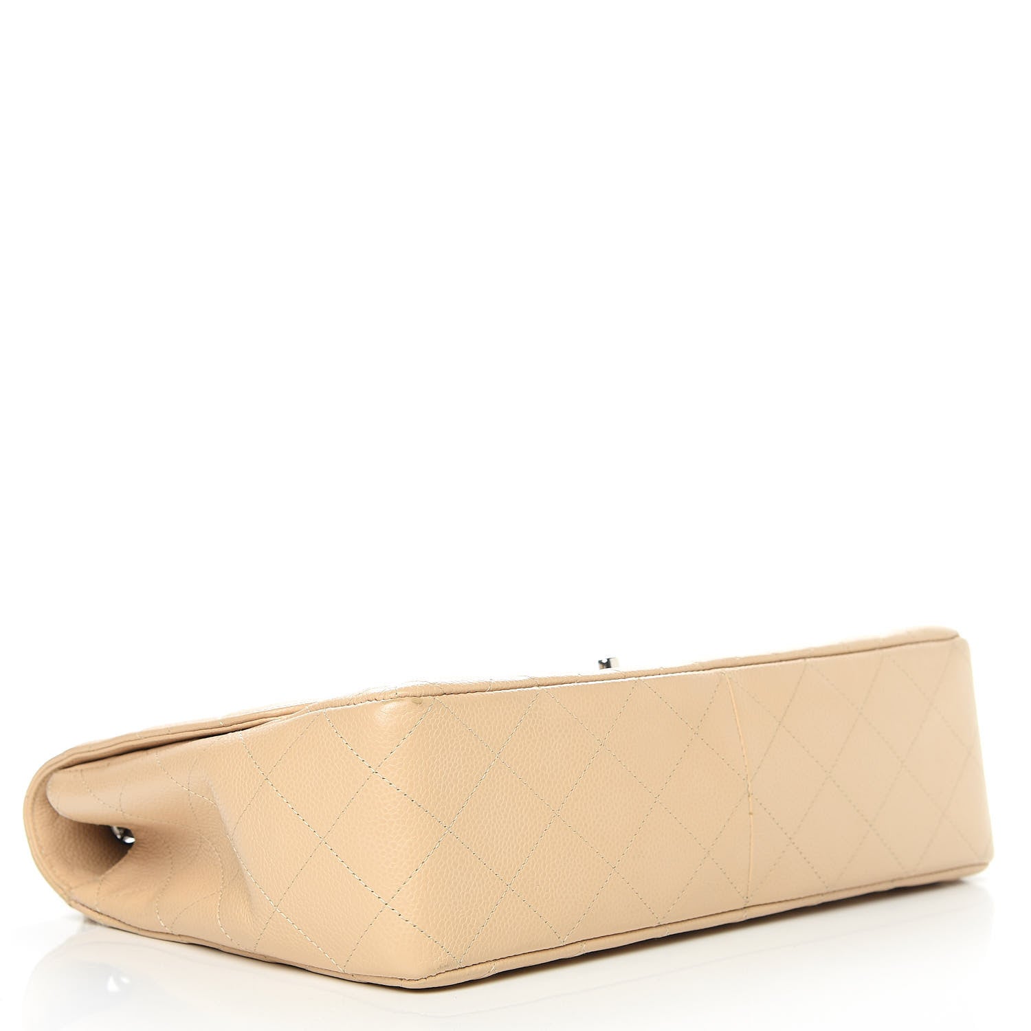 Chanel Caviar Quilted Jumbo Single Flap Beige Clair 4 of 23