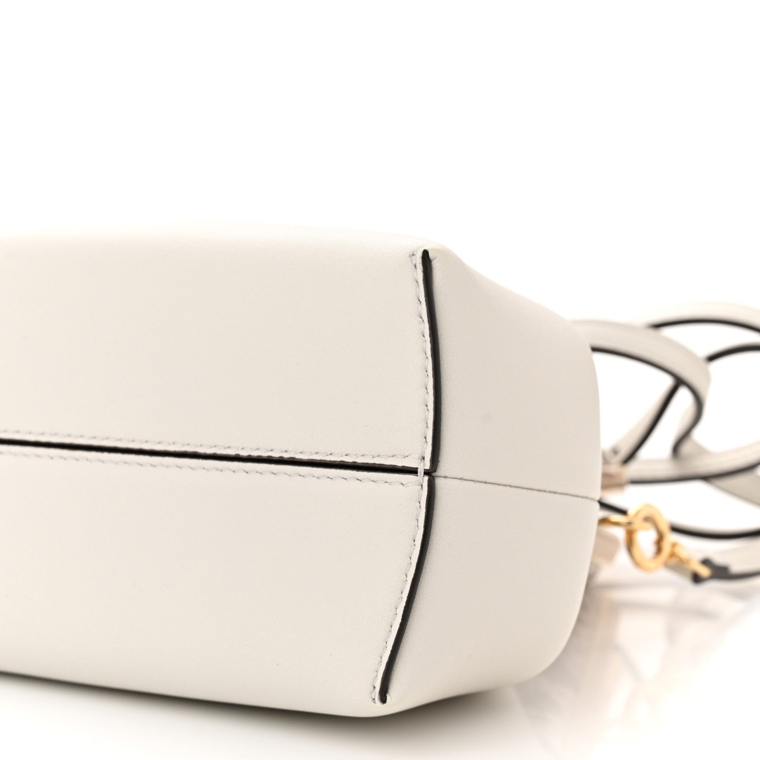 Fendi Shiny Nappa Snakeskin Small Fendi First White Roccia 10 of 10