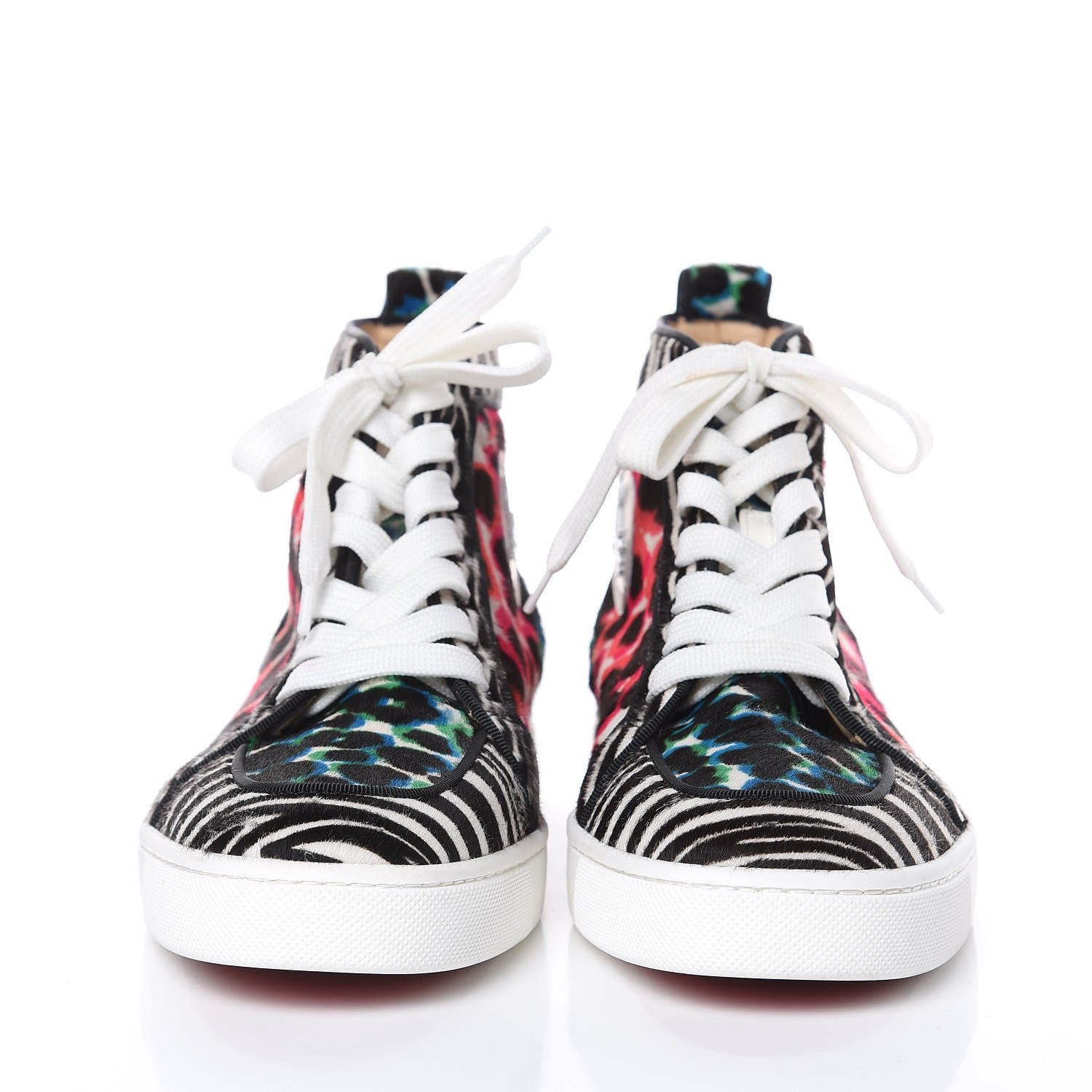Christian Louboutin Pony Hair Riga Leopard Rantus Womens Orlato Flat Sneakers 40 Riviera 2 of 9
