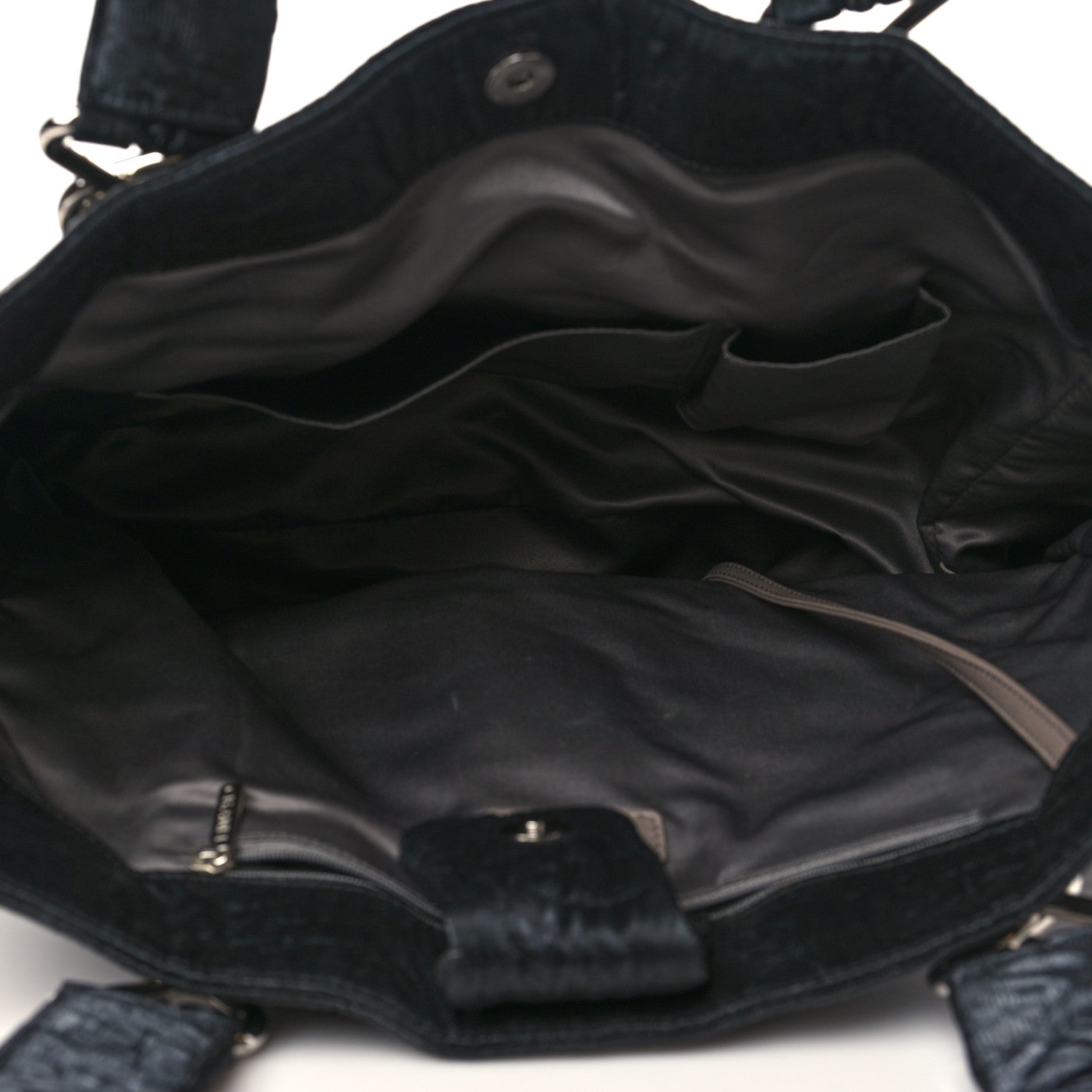 Chanel Crinkled Coated Canvas Le Marais Large Tote Black 5 of 10