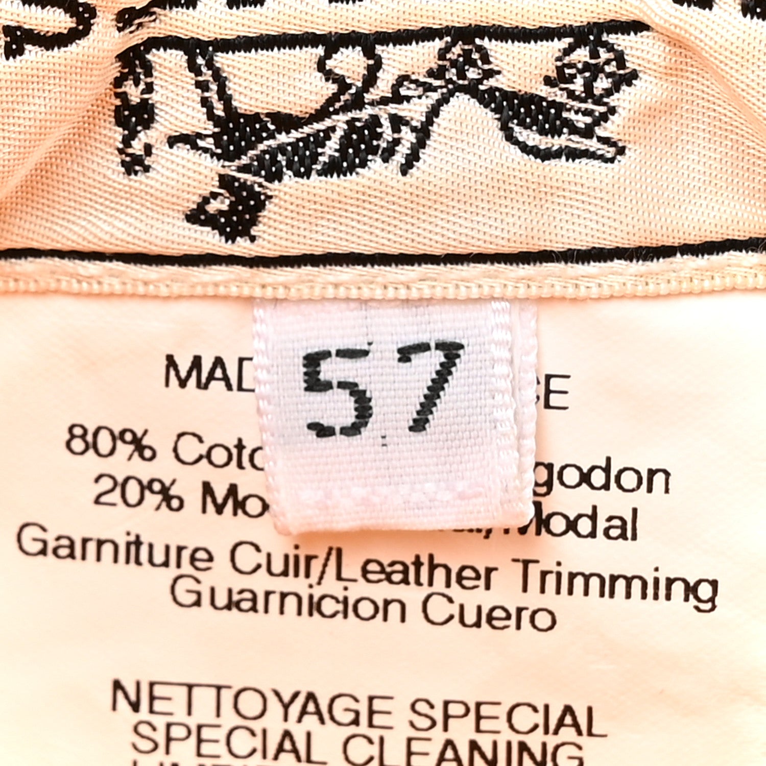 Hermes Cotton Terry Bucket Hat 57 9 of 9