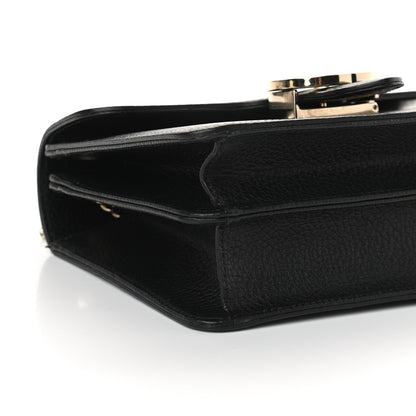 Gucci Dollar Calfskin Small Interlocking G Shoulder Bag Black 5 of 11