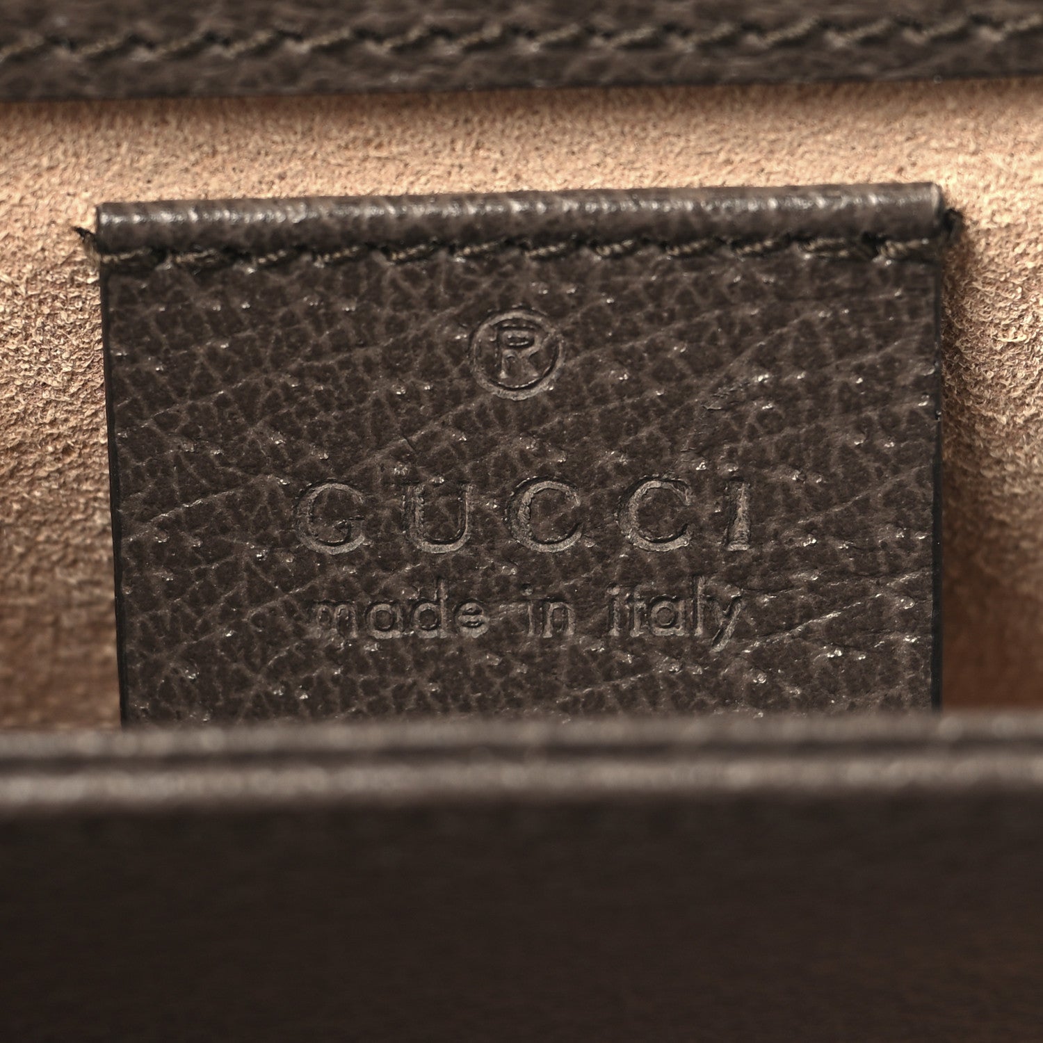Gucci GG Supreme Monogram Textured Dollar Calfskin Web Mini Ophidia Chain Shoulder Bag Beige Ebony New Acero 6 of 10
