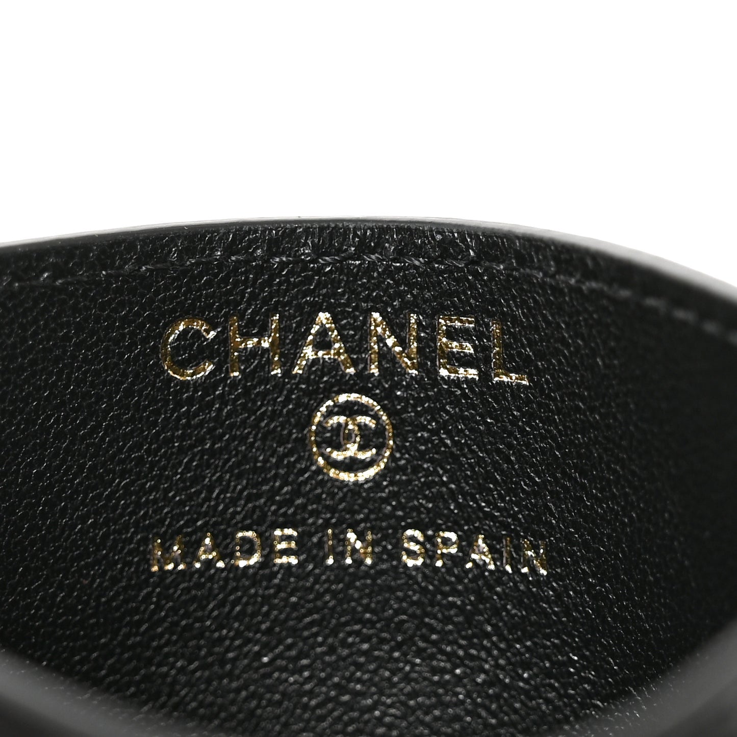 Calfskin Lizard Embossed Card Holder Black