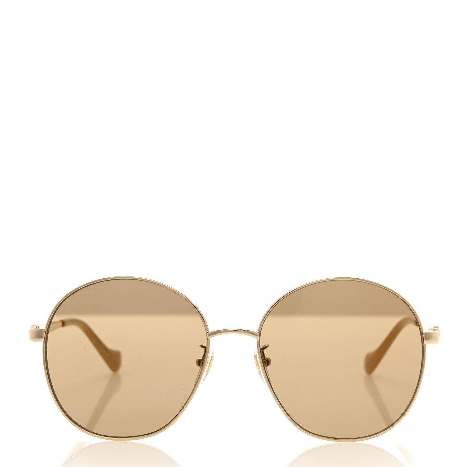 Gucci Metal Round GG Sunglasses GG1090SA Gold 2 of 9
