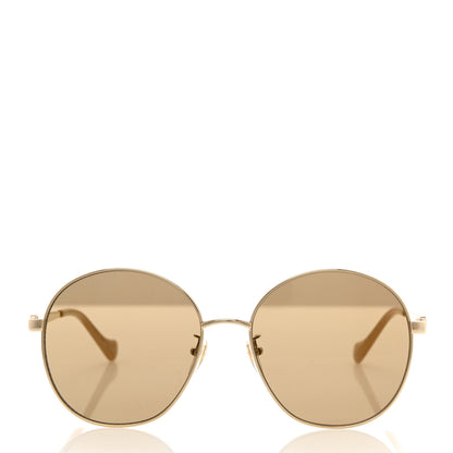 Gucci Metal Round GG Sunglasses GG1090SA Gold 2 of 9