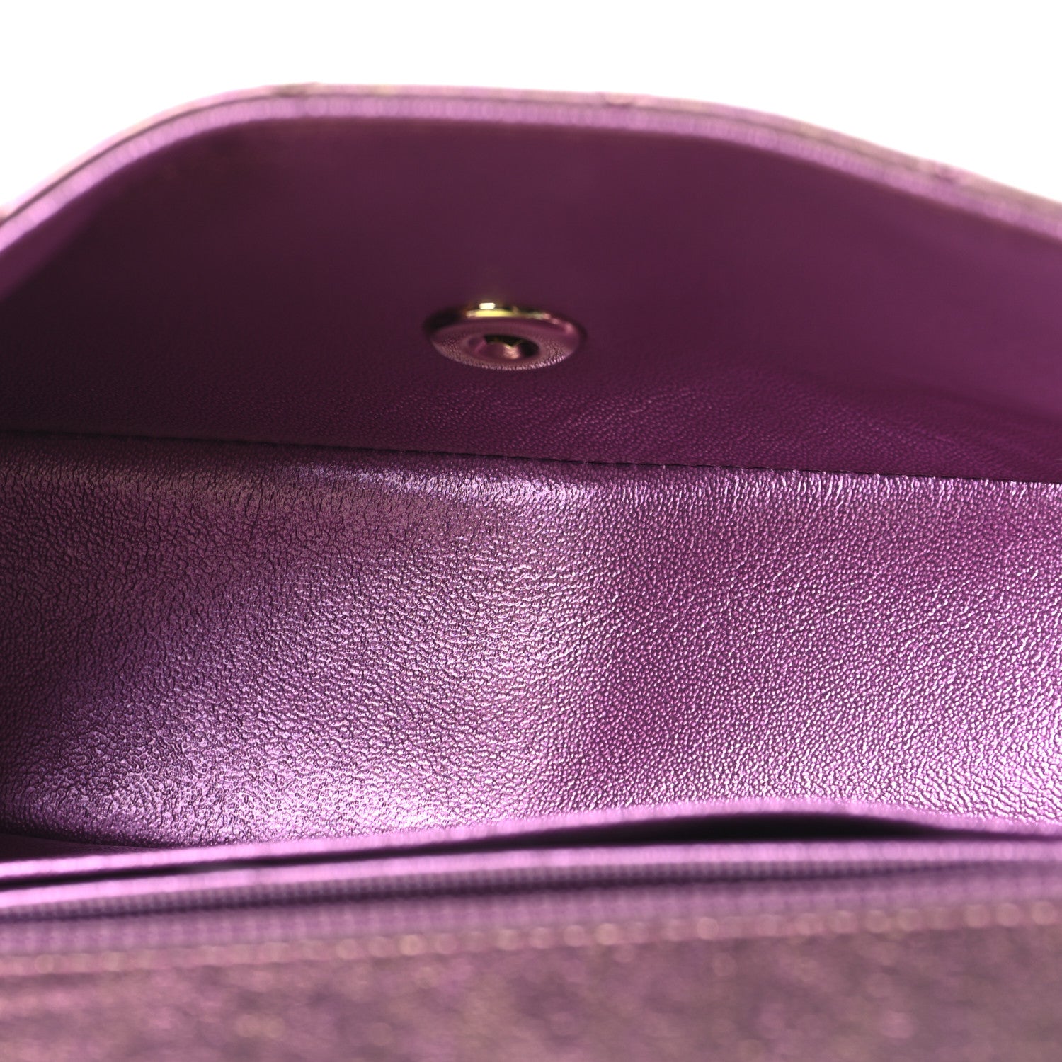 Chanel Iridescent Lambskin Quilted Mini Rectangular Flap Purple 5 of 10