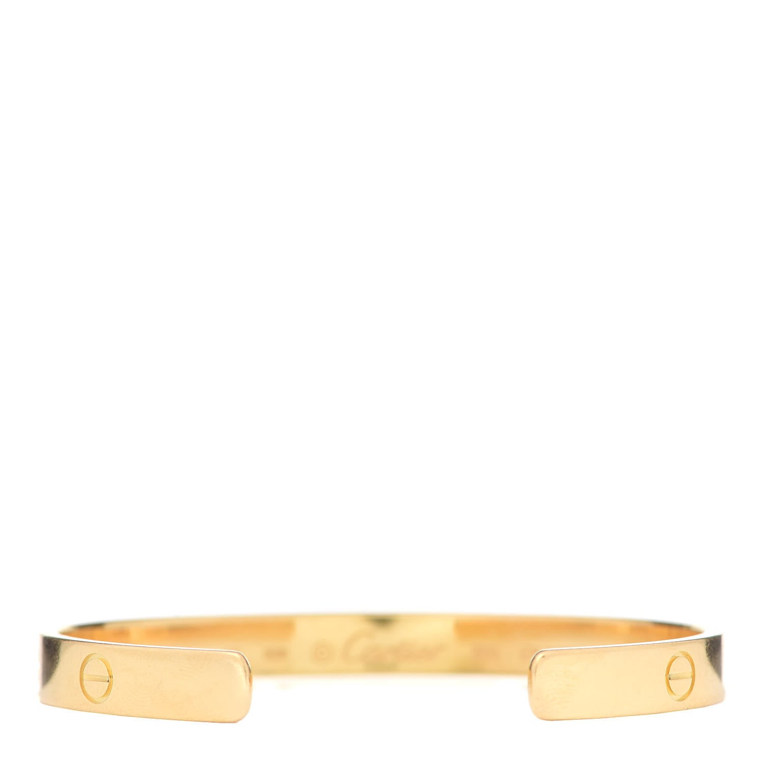 Cartier 18K Yellow Gold LOVE Cuff Bracelet 17 3 of 4