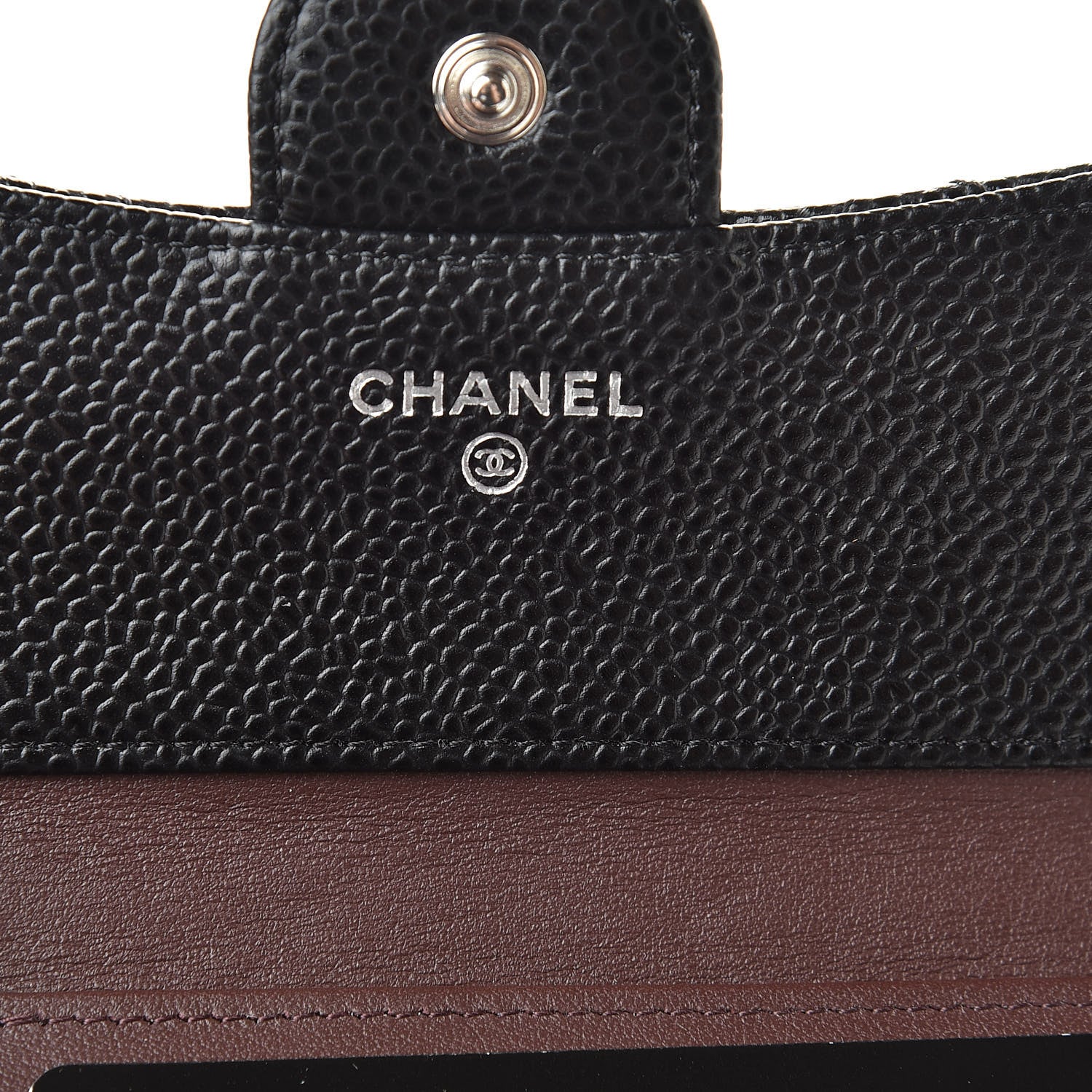 Chanel Caviar Quilted Compact Flap Wallet Black 6 of 9