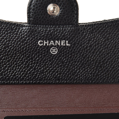 Chanel Caviar Quilted Compact Flap Wallet Black 6 of 9