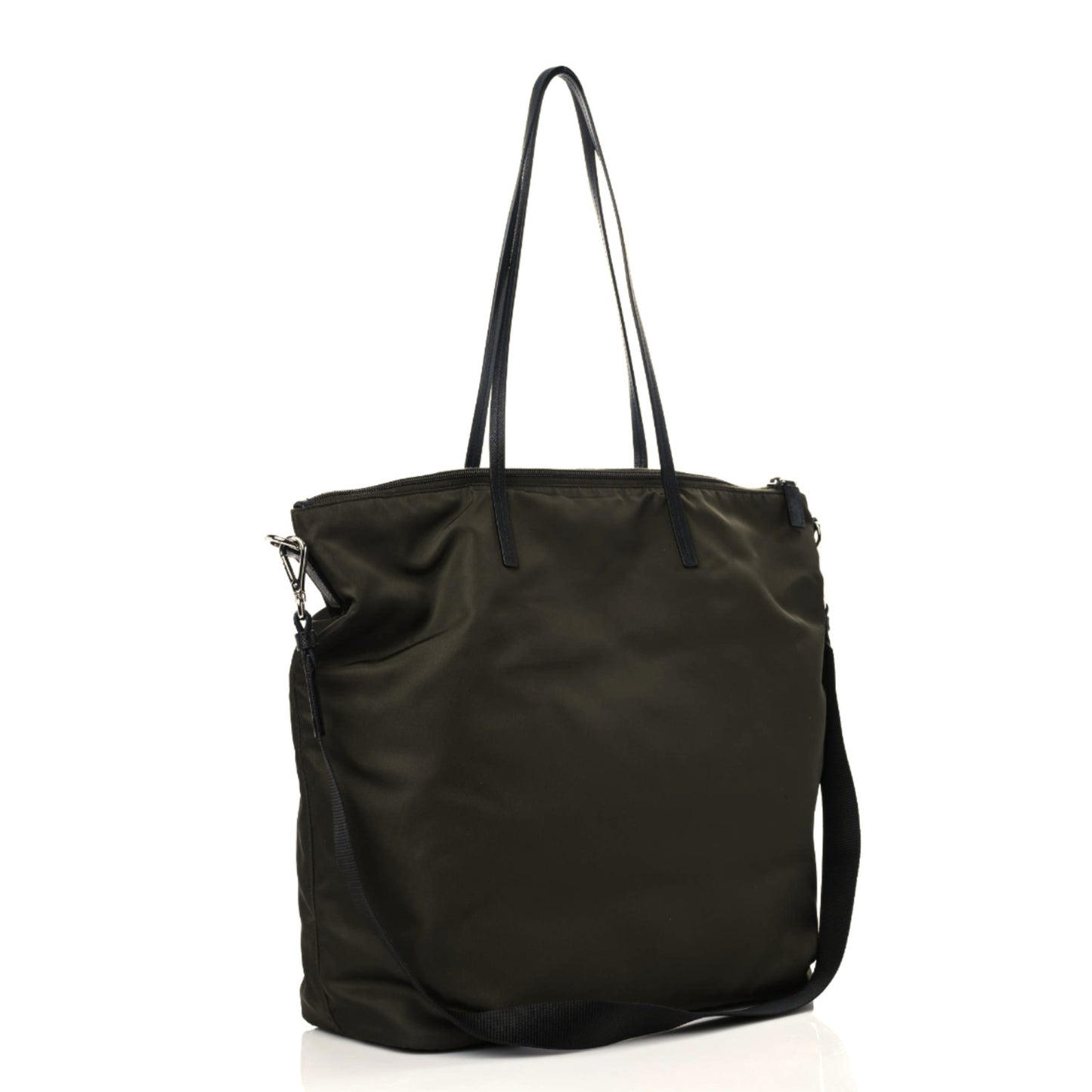 Tessuto Nylon Saffiano Tote Mimetico Black