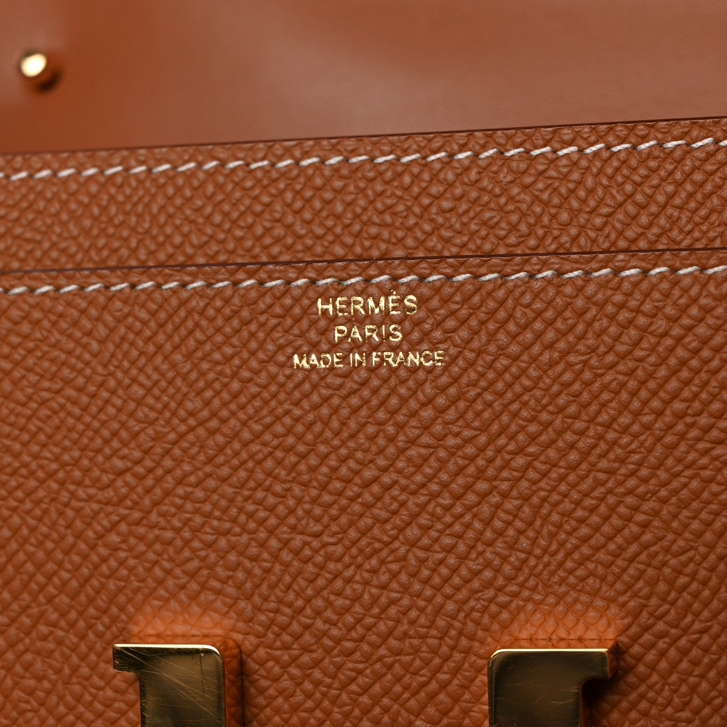 Hermes Epsom Constance Long Wallet To Go Gold 6 of 10