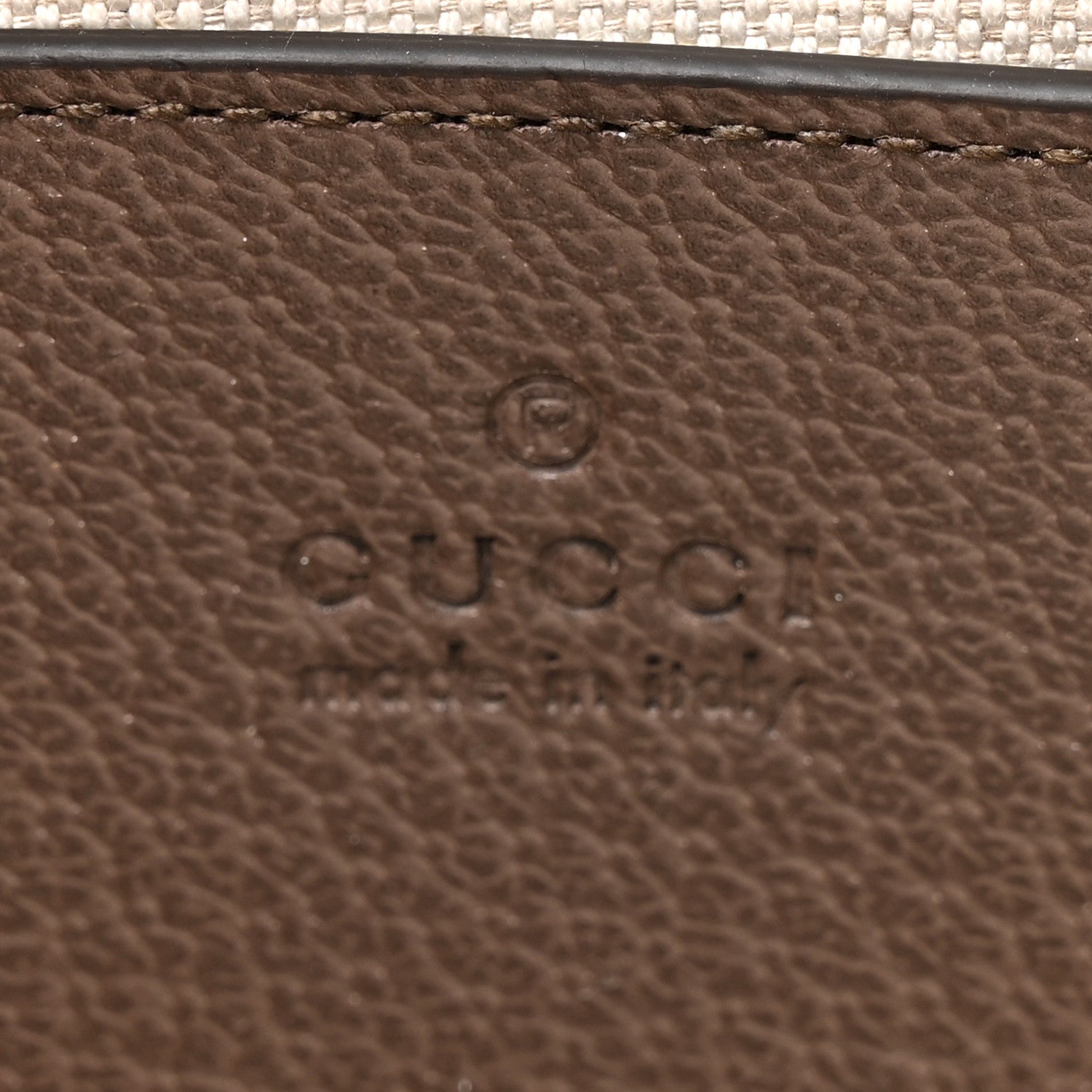 Gucci GG Supreme Monogram Textured Dollar Calfskin Mini Ophidia Shoulder Bag Beige Ebony New Acero 6 of 10
