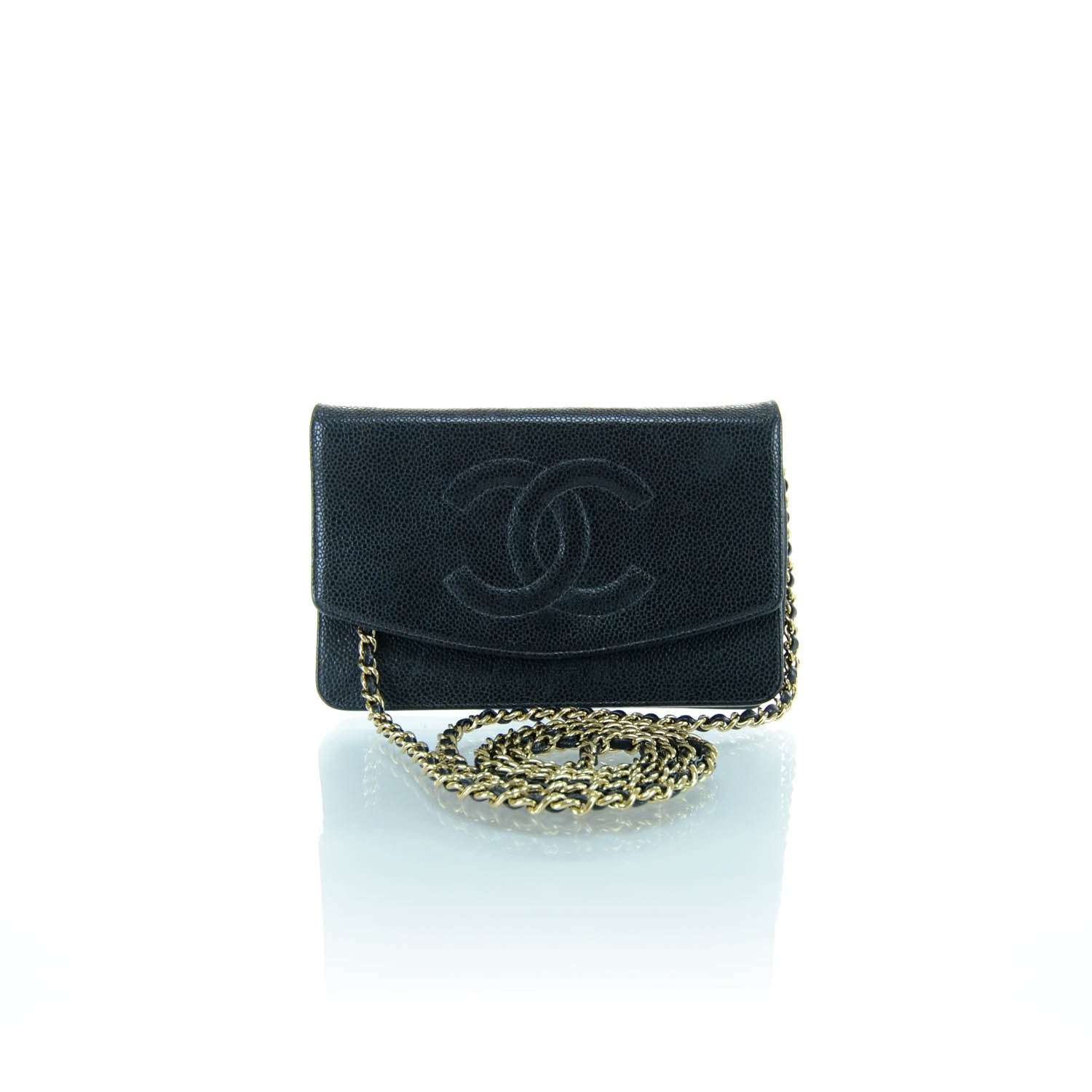 Chanel Caviar Wallet on Chain Black 1 of 9