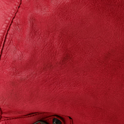 Balenciaga Agneau Classic Hardware Weekender Rouge Coquelicot 13 of 13