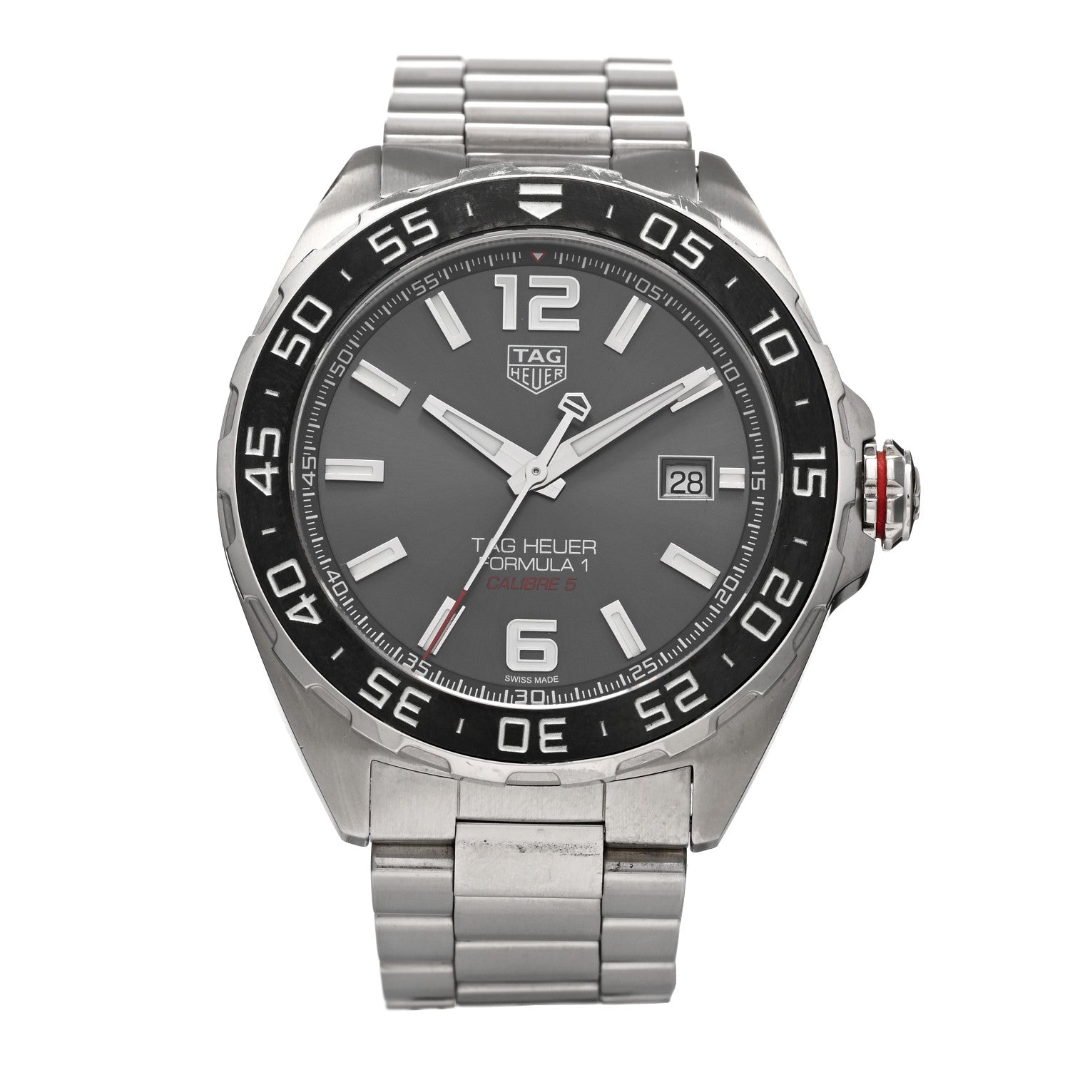 Tag Heuer Stainless Steel 43mm Formula 1 Calibre 5 Automatic Watch Black WAZ2011 1 of 4