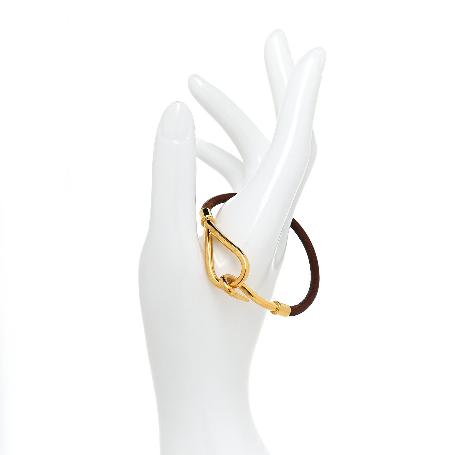 Hermes Natural Bridle Jumbo Hook Bracelet Bouton 2 of 6