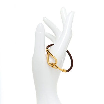 Hermes Natural Bridle Jumbo Hook Bracelet Bouton 2 of 6