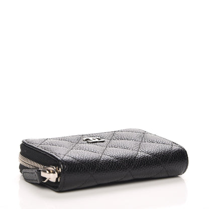Chanel Caviar Quilted Zip Coin Purse Black 4 of 8