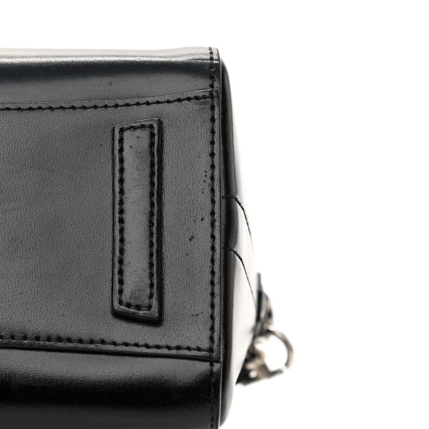 Shiny Lord Calfskin Mini Antigona Black
