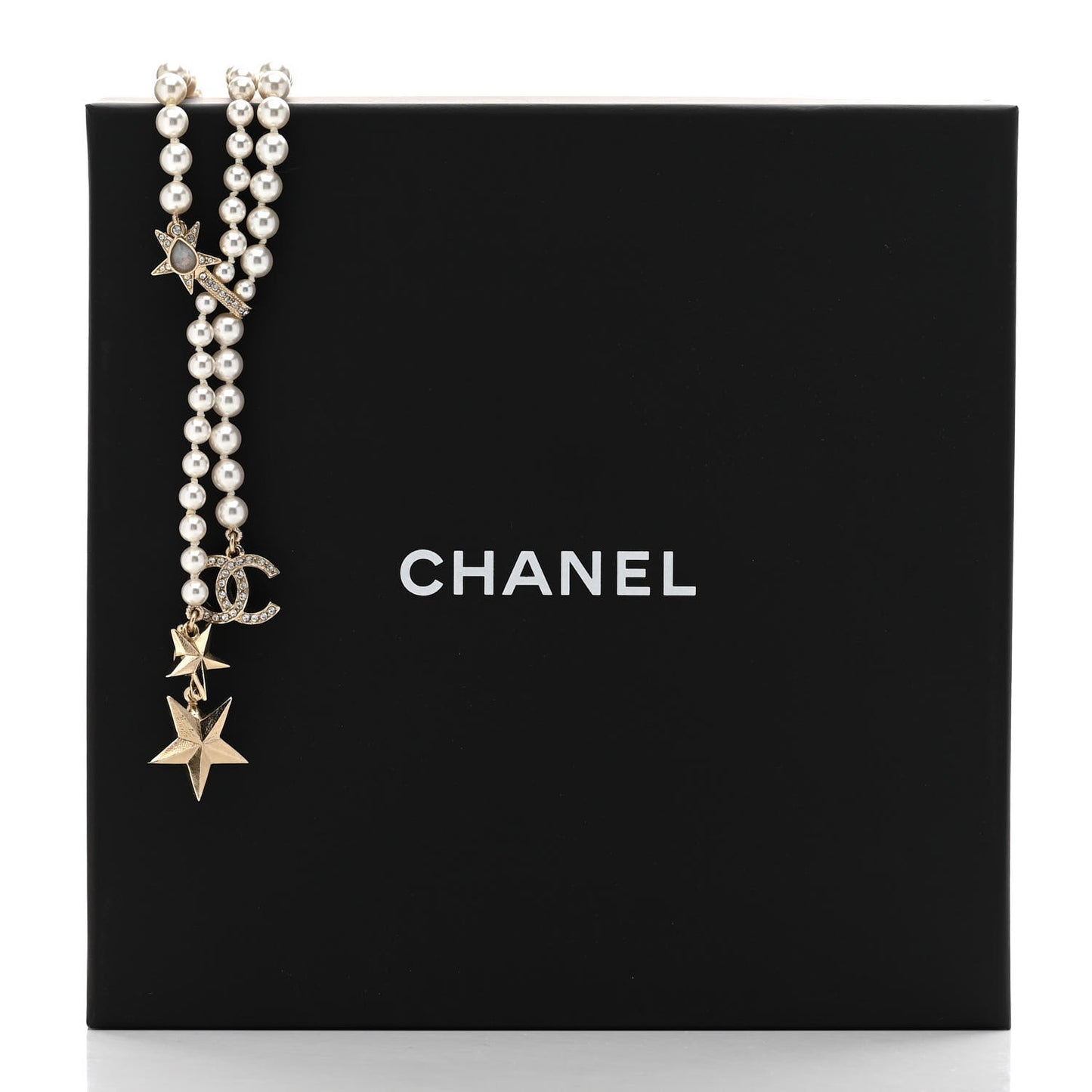 Crystal CC Star Necklace Gold Pink Blue